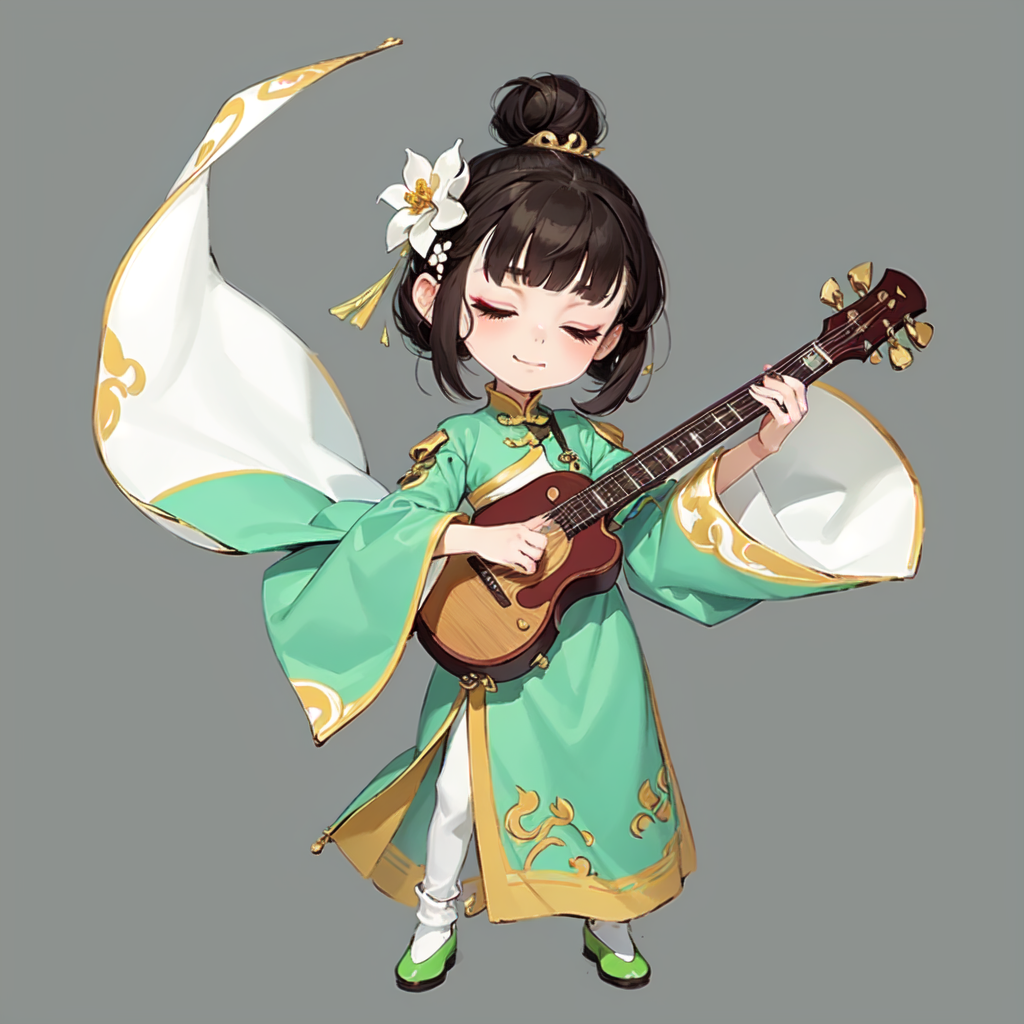 11876-295924059-qgufeng game icon institute game icon 1girl solo hair ornament black hair closed eyes instrument flower hair flower s.png